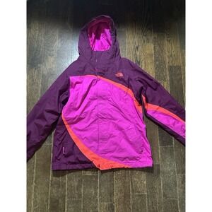 THE NORTH FACE Girl's Shell Only Jacket Pink Size XL/18 Hyvent